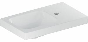 GEBERIT ICON LIGHT umývadielko 53 cm, s otvorom pre batériu vpravo, bez prepadu