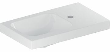 GEBERIT ICON LIGHT umývadielko 53 cm, s otvorom pre batériu vpravo, bez prepadu