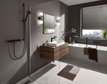 HANSGROHE PULSIFY SELECT S 3JET sprchová súprava 3-dielna, ručná sprcha pr. 105 mm, Relaxation 3 prúdy, hadica, držiak, matná čierna 24302670 Obrázek - fotka
