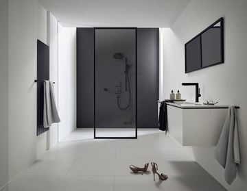 HANSGROHE PULSIFY SELECT S 3JET sprchová súprava 3-dielna, ručná sprcha pr. 105 mm, Relaxation 3 prúdy, tyč, hadica, matná čierna 24170670 Obrázek - fotka