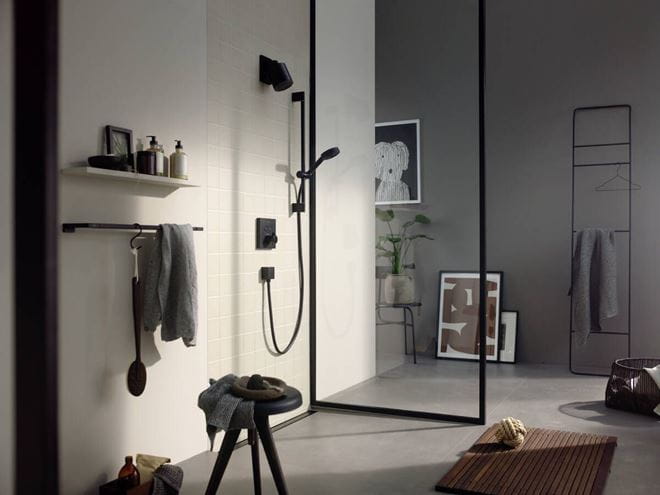 HANSGROHE PULSIFY SELECT S 3JET sprchová súprava 3-dielna, ručná sprcha pr. 105 mm, Relaxation 3 prúdy, tyč, hadica, matná čierna 24170670 Obrázek - fotka