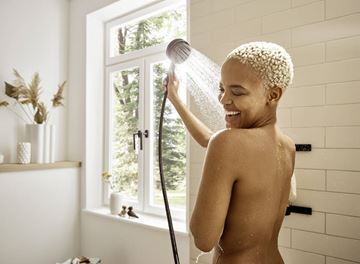 HANSGROHE PULSIFY SELECT S 3JET sprchová súprava 3-dielna, ručná sprcha pr. 105 mm, Relaxation 3 prúdy, tyč, hadica, EcoSmart, matná čierna 24161670 Obrázek - fotka