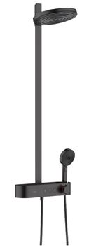 HANSGROHE PULSIFY S SHOWERPIPE 260 sprchový set s temostatickou batériou, horná sprcha, ručná sprcha s 3 prúdmi, tyč, hadica, matná čierna