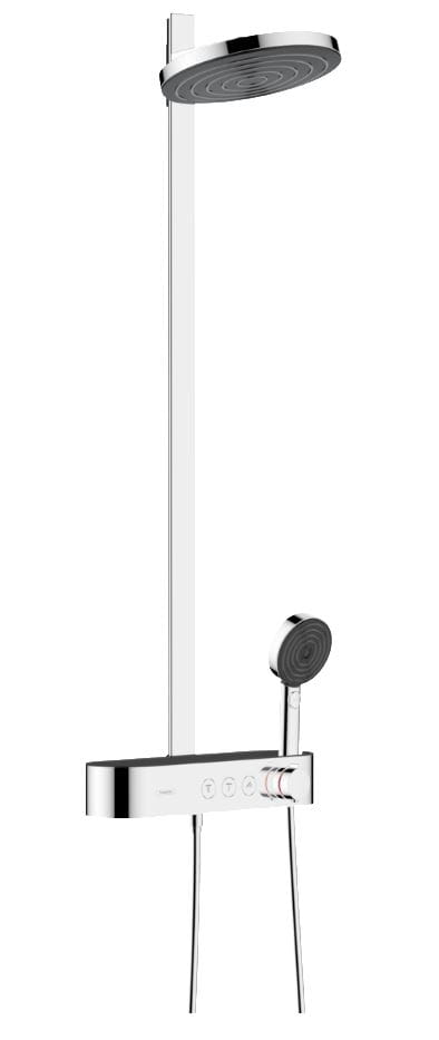 HANSGROHE PULSIFY S SHOWERPIPE 260 sprchový set s temostatickou batériou, horná sprcha, ručná sprcha s 3 prúdmi, tyč, hadica, chróm