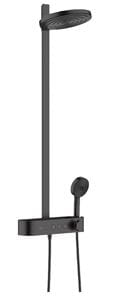 HANSGROHE PULSIFY S SHOWERPIPE 260 sprchový set s termostatickou batériou, horná sprcha, ručná sprcha s 3 prúdmi, tyč, hadica, EcoSmart, matná čierna
