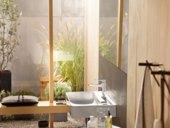 HANSGROHE METROPOL umývadlová stojanková batéria, s odtokovou súpravou, EcoSmart, chróm 32507000 Obrázek - fotka