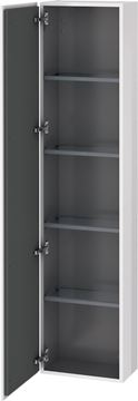 DURAVIT L-CUBE vysoká skrinka 40x24, 3x176 cm, 1 dvierka, pánty vľavo, Push-open, lesklá biela LC1170L2222 Obrázek - fotka