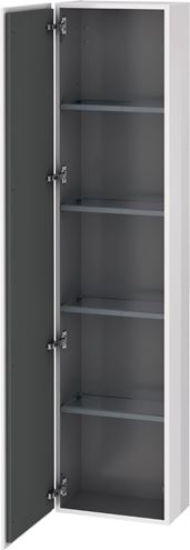 DURAVIT L-CUBE vysoká skrinka 40x24, 3x176 cm, 1 dvierka, pánty vľavo, Push-open, lesklá biela LC1170L2222 Obrázek - fotka