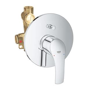 GROHE EUROSMART vaňová podomietková batéria, s prepínačom, s telesom, chróm
