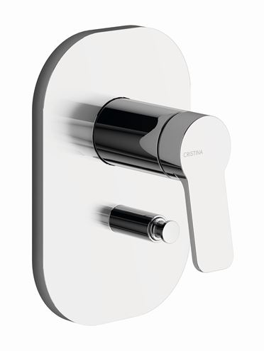 CRISTINA ELEVATION vaňová podomietková batéria, s prepínačom, chrome CRIEL68951 Obrázek - Hlavní obrázek