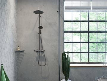 HANSGROHE CROMA SELECT S SHOWERPIPE 280 sprchový set s termostatickou batériou, horná sprcha, ručná sprcha s 2 prúdmi, tyč, hadica, matná biela 26890700 Obrázek - fotka