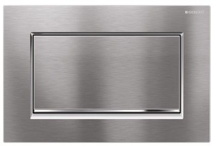 GEBERIT SIGMA 30 ovládacie tlačidlo splachovania, Štart/Stop, easy-to-clean, zinok, brúsený/lesklý chróm 115.893.KX.1 Obrázek - Hlavní obrázek