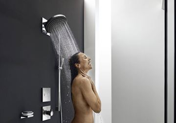HANSGROHE PULSIFY S horná sprcha 260mm, 2 prúdy, s nástenným pripojením, EcoSmart, matná čierna 24151670 Obrázek - fotka