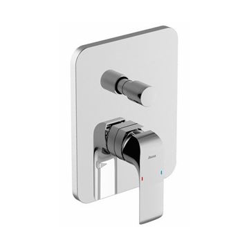 RAVAK FLAT FL 065.00 vaňová podomietková batéria, s prepínačom, chróm