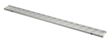 CONCEPT 50 perforovaný rošt WATER 878 mm, kartáčovaná nerez oceľ