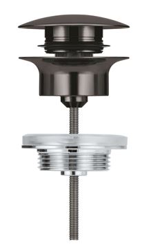 GROHE umývadlový výpust, click-clack, s prepadom, hard graphite 65807A00 Obrázek - fotka