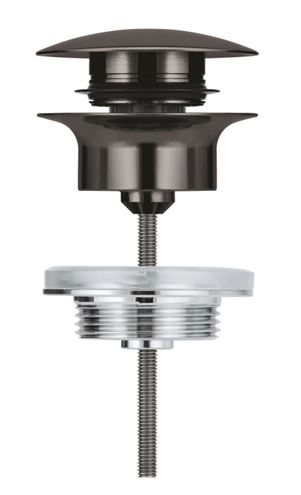 GROHE umývadlový výpust, click-clack, s prepadom, hard graphite 65807A00 Obrázek - fotka