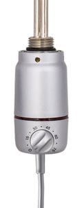 P.M.H. ET2 vykurovacia tyč 150W, elektrická, krútený kábel, s termostatom, metalická strieborná