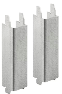 GEBERIT DUOFIX podpery 40x130mm, 2ks, pre WC keramické misy s menšou opornou plochou, oceľ, pozink