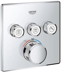 GROHE GROHTHERM SMARTCONTROL podomietková termostatická batéria, pre 3 spotrebiče, Water Saving, chróm