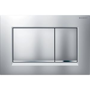 GEBERIT SIGMA 30 ovládacie tlačidlo pre dve splachovania, easy-to-clean, plast, matný/lesklý chróm
