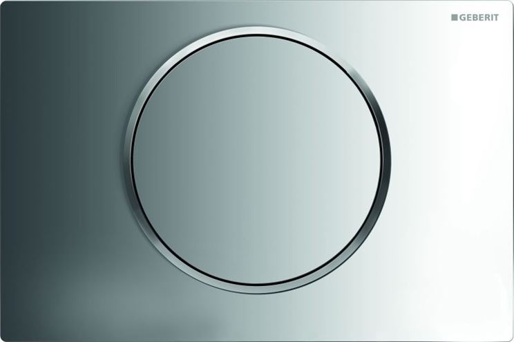 GEBERIT SIGMA 10 ovládacie tlačidlo splachovania, Štart/Stop, plast, lesklý/matný chróm 115.758.KH.5 Obrázek - Hlavní obrázek