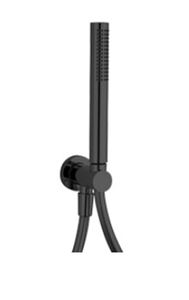 CONCEPT 200 BLACK sprchová súprava 3-dielna, ručná sprcha 197 mm, hadica, držiak, čierna