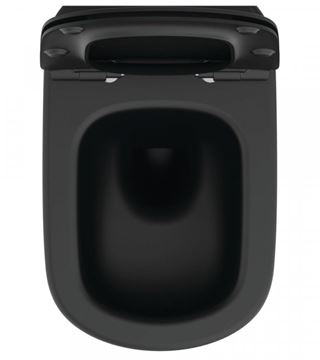 IDEAL STANDARD TESI závesné WC, so SoftClosing sedadlom, AquaBlade splachovanie, čierna T3546V3 Obrázek - fotka