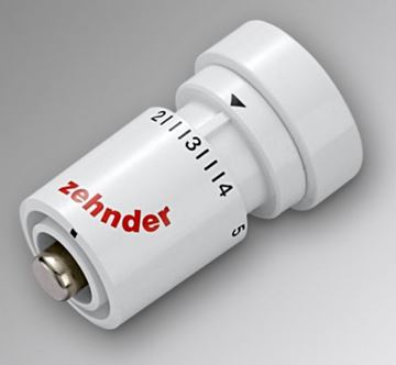 ZEHNDER DH termostatická hlavica M30x1,5mm, s integrovaným čidlom, biela