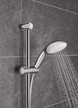 GROHE NEW TEMPESTA 100 sprchová súprava 3-dielna, ručná sprcha pr. 100 mm, 2 prúdy, tyč, hadica, Water Saving, chróm 26803000 Obrázek - fotka
