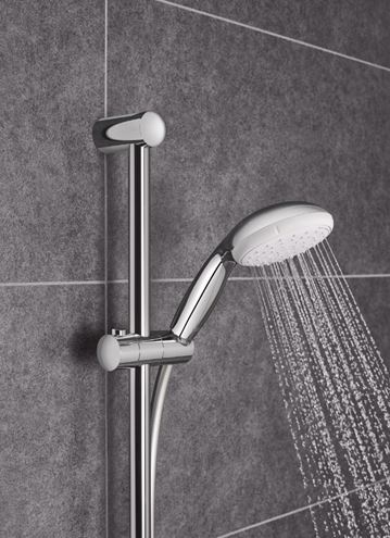 GROHE NEW TEMPESTA 100 sprchová súprava 3-dielna, ručná sprcha pr. 100 mm, 2 prúdy, tyč, hadica, Water Saving, chróm 26803000 Obrázek - fotka