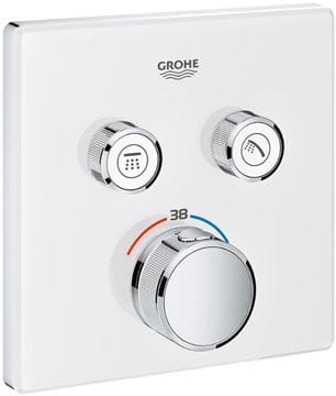 GROHE GROHTHERM SMARTCONTROL podomietková termostatická batéria, pre 2 spotrebiče, Water Saving, mesačná biela