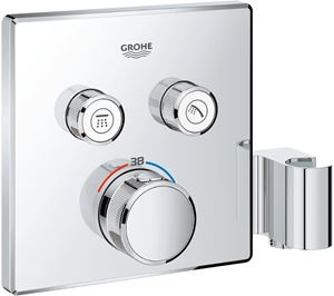 GROHE GROHTHERM SMARTCONTROL podomietková termostatická batéria, pre 2 spotrebiče, s pripojením pre hadicu as držiakom, Water Saving, chróm