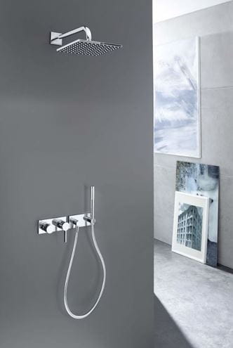HANSA LIVING sprchová súprava 3-dielna, ručná sprcha 197 mm, hadica, držiak, chróm 44430100 Obrázek - fotka