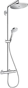 HANSGROHE CROMA SELECT S SHOWERPIPE 280 sprchový set s termostatom, horná sprcha, ručná sprcha s 3 prúdmi, tyč, hadica, EcoSmart, chróm