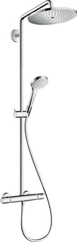 HANSGROHE CROMA SELECT S SHOWERPIPE 280 sprchový set s termostatom, horná sprcha, ručná sprcha s 3 prúdmi, tyč, hadica, EcoSmart, chróm 26794000 Obrázek - Hlavní obrázek