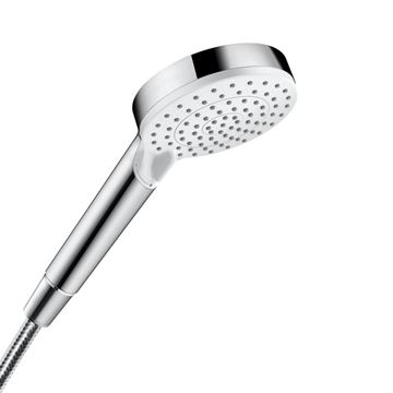 HANSGROHE CROMETTA 2JET ručná sprcha pr. 100 mm, 2 prúdy, EcoSmart, biela/chróm