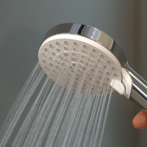 HANSGROHE CROMETTA 2JET ručná sprcha pr. 100 mm, 2 prúdy, biela/chróm 26330400 Obrázek - fotka