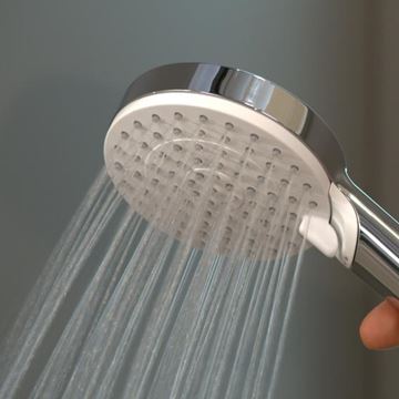 HANSGROHE CROMETTA 2JET ručná sprcha pr. 100 mm, 2 prúdy, biela/chróm 26330400 Obrázek - fotka