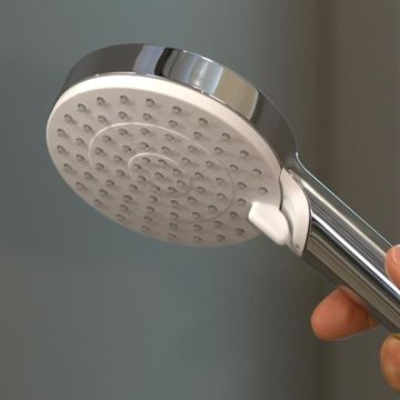 HANSGROHE CROMETTA 2JET ručná sprcha pr. 100 mm, 2 prúdy, biela/chróm 26330400 Obrázek - fotka