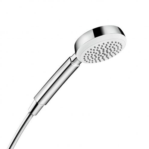 HANSGROHE CROMETTA 100 1JET ručná sprcha pr. 100 mm, biela/chróm 26825400 Obrázek - Hlavní obrázek