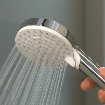 HANSGROHE CROMETTA VARIO 2JET sprchová súprava 3-dielna, ručná sprcha pr. 100 mm, 2 prúdy, hadica, držiak, biela/chróm 26691400 Obrázek - fotka