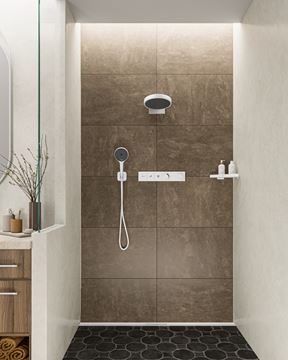 HANSGROHE RAINFINITY 250 1JET horná sprcha pr. 250 mm, s ramenom, matná biela 26226700 Obrázek - fotka