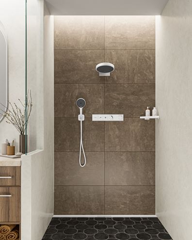 HANSGROHE RAINFINITY 250 1JET horná sprcha pr. 250 mm, s ramenom, matná biela 26226700 Obrázek - fotka