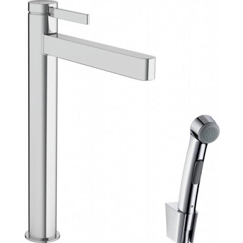 HANSGROHE FINORIS umývadlová stojanková batéria, s odtokovou súpravou a bidetovou sprškou, chróm 76220000 Obrázek - Hlavní obrázek
