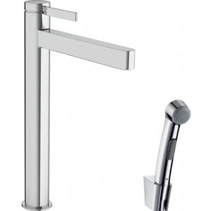HANSGROHE FINORIS umývadlová stojanková batéria, s odtokovou súpravou a bidetovou sprškou, chróm