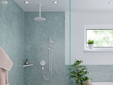 HANSGROHE S sprchové rameno 300 mm, stropné, matná biela 27389700 Obrázek - fotka