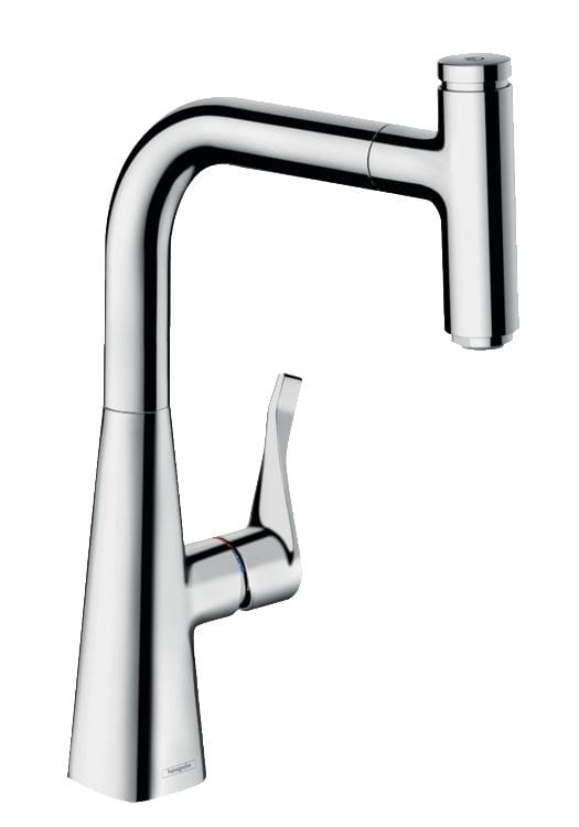 HANSGROHE METRIS SELECT M71 drezová batéria, s vyťahovacou sprškou, sBox, chróm