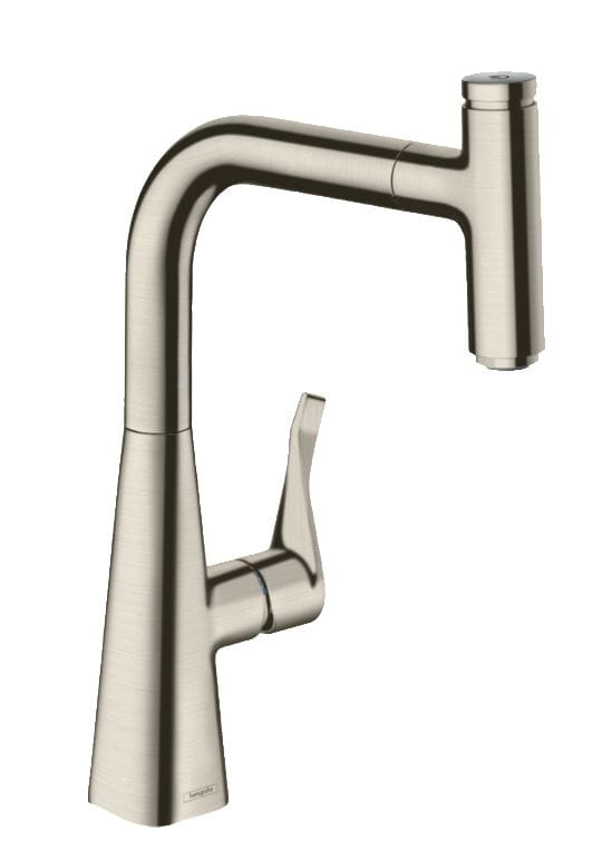 HANSGROHE METRIS SELECT M71 drezová batéria, s vyťahovacou sprškou, sBox, nerez