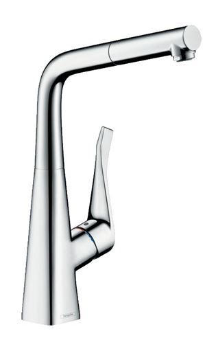 HANSGROHE METRIS M71 drezová batéria, s vyťahovacou koncovkou, sBox, chróm 73812000 Obrázek - Hlavní obrázek